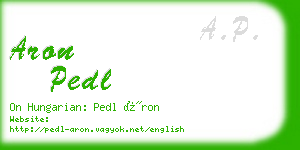 aron pedl business card